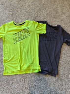 Nike dri-fit shirts boy size large